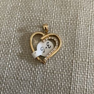 14k heart pendant